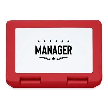 Manager Beruf - Brotdose - Rot - Vorne