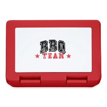 Équipe de barbecue - Boîte à goûter - rouge - Devant