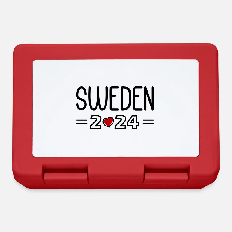 Schweden 2024 Herz - Brotdose - Rot