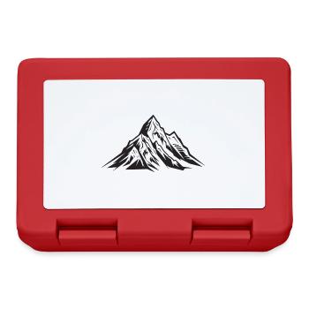 Mountains Nature Mountain Symbol - Lunchbox - red - Front
