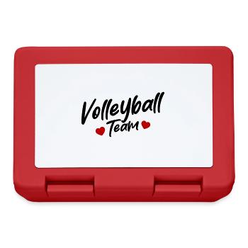 Équipe de volley-ball - Boîte à goûter - rouge - Devant