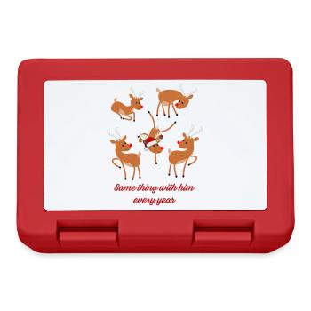 Crazy rendeer - Lunchbox - red - Front