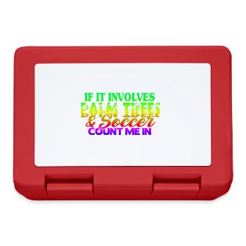 Beach Football Sayings - Lunchbox - red - Front