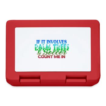 Beach Football Sayings - Lunchbox - red - Front