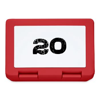 Maillot à 20 chiffres - Boîte à goûter - rouge - Devant