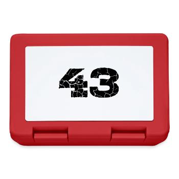 Maillot numéro 43 - Boîte à goûter - rouge - Devant