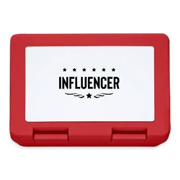 Influencer Beruf - Brotdose - Rot - Vorne