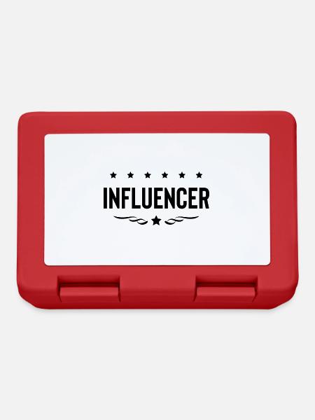 Influencer Beruf - Brotdose - Rot