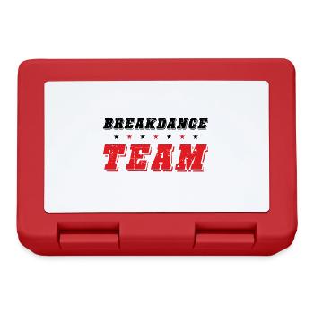 Breakdance Team - Lunchbox - red - Front