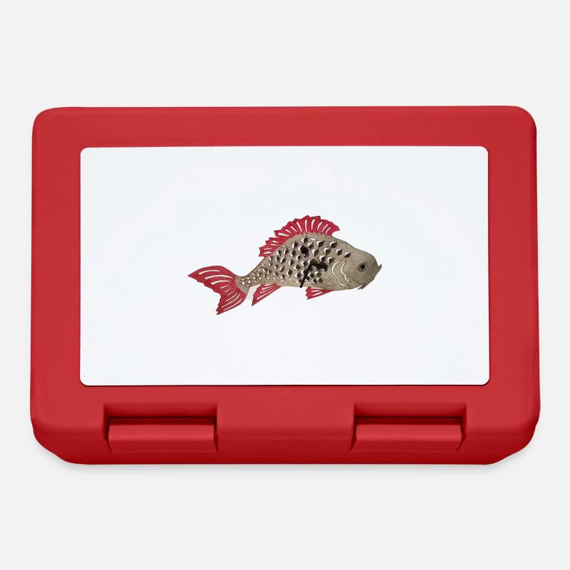 carpe koi, carpe, carpe, poisson - Boîte à goûter - rouge