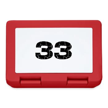 33 number jersey - Lunchbox - red - Front