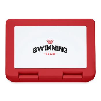 Équipe de natation - Boîte à goûter - rouge - Devant