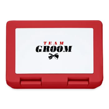 Team Groom Wedding Quote - Lunchbox - red - Front