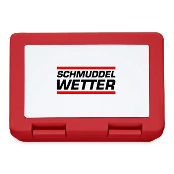 Schmuddel Wetter - Brotdose - Rot - Vorne