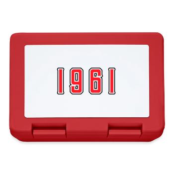 1961 Anniversaire de naissance - Boîte à goûter - rouge - Devant