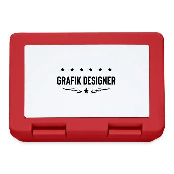 Grafik Designer Beruf - Brotdose - Rot - Vorne