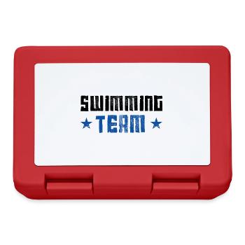 Équipe de natation - Boîte à goûter - rouge - Devant