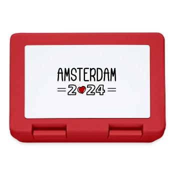 Cœur d’Amsterdam 2024 - Boîte à goûter - rouge - Devant