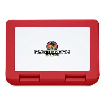 Amsterdam 2024 Holiday Palm Trees - Lunchbox - red - Front