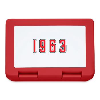 1963 year birthday - Lunchbox - red - Front