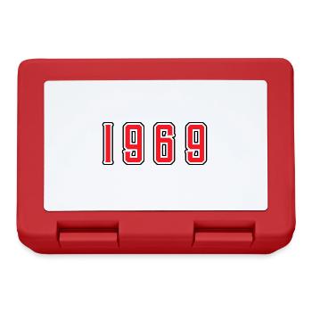 1969 Jahr Geburtstag - Brotdose - Rot - Vorne