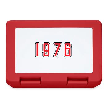 1976 year birthday - Lunchbox - red - Front