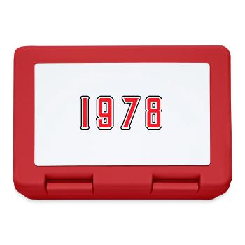 1978 anniversaire - Boîte à goûter - rouge - Devant