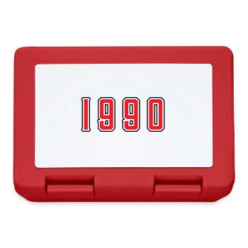 1990 year birthday - Lunchbox - red - Front