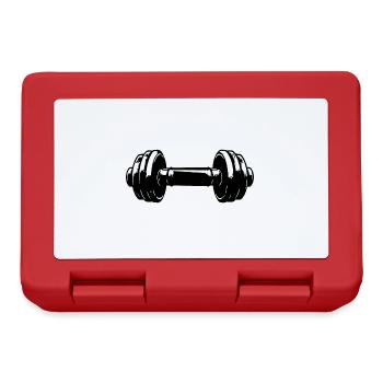 Dumbbell Gym Symbol Workout - Lunchbox - red - Front