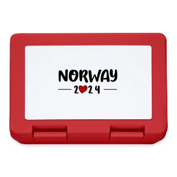 Norvège 2024 Heart Trip - Boîte à goûter - rouge - Devant
