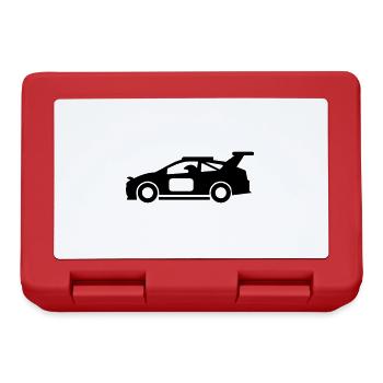 Coureur automobile - Boîte à goûter - rouge - Devant
