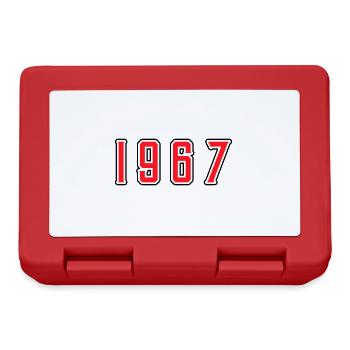 1967 year birthday - Lunchbox - red - Front