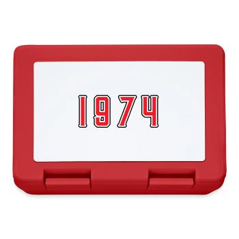 1974 year birthday - Lunchbox - red - Front