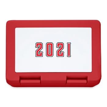 2021 year birthday - Lunchbox - red - Front