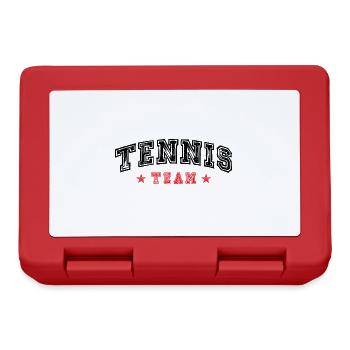 Équipe de tennis - Boîte à goûter - rouge - Devant