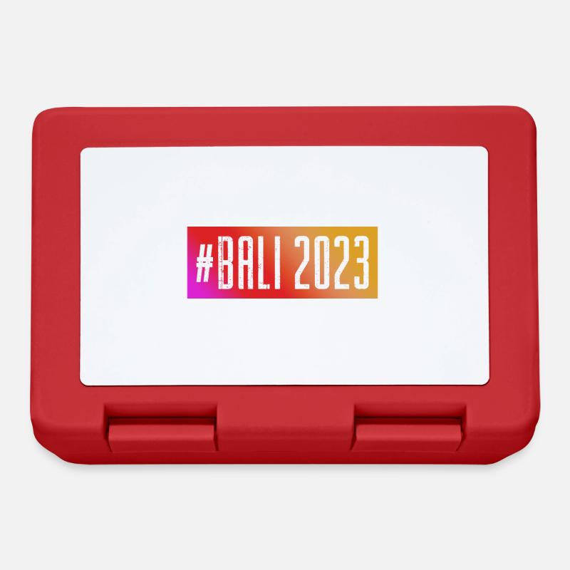 Bali 2023 - Boîte à goûter - rouge