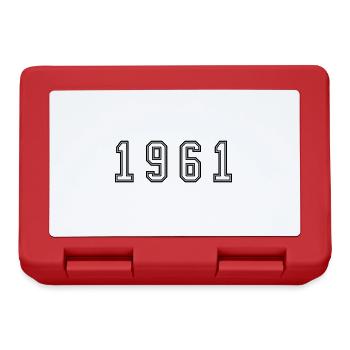 Numéro de l’année 1961 - Boîte à goûter - rouge - Devant
