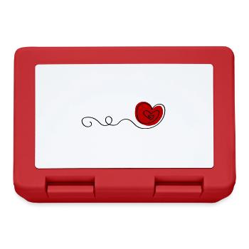 heart ornaments - Lunchbox - red - Front