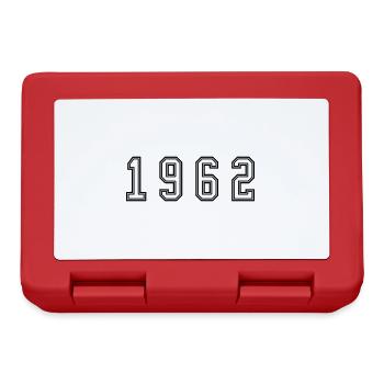 Numéro de l’année 1962 - Boîte à goûter - rouge - Devant