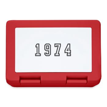 1974 Year Number - Lunchbox - red - Front