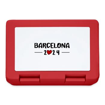 Barcelone 2024 Heart Trip - Boîte à goûter - rouge - Devant