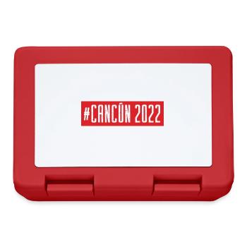 Cancun 2022 - Boîte à goûter - rouge - Devant