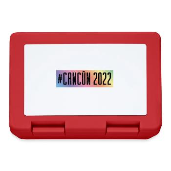 Cancun 2022 - Boîte à goûter - rouge - Devant