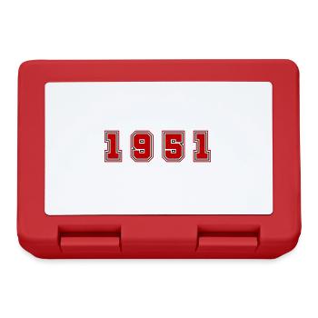 1951 Year Number - Lunchbox - red - Front