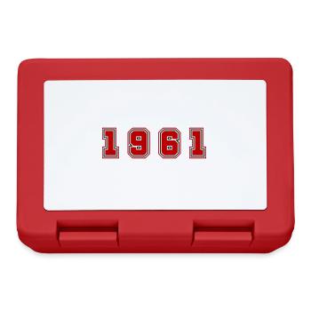 1961 Year Number - Lunchbox - red - Front