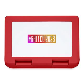 Grèce 2023 - Boîte à goûter - rouge - Devant