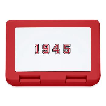 Numéro de l’année 1945 - Boîte à goûter - rouge - Devant