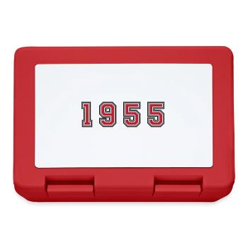 Numéro de l’année 1955 - Boîte à goûter - rouge - Devant