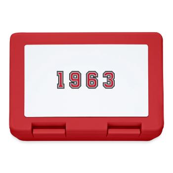 1963 year number - Lunchbox - red - Front