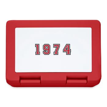 1974 year number - Lunchbox - red - Front